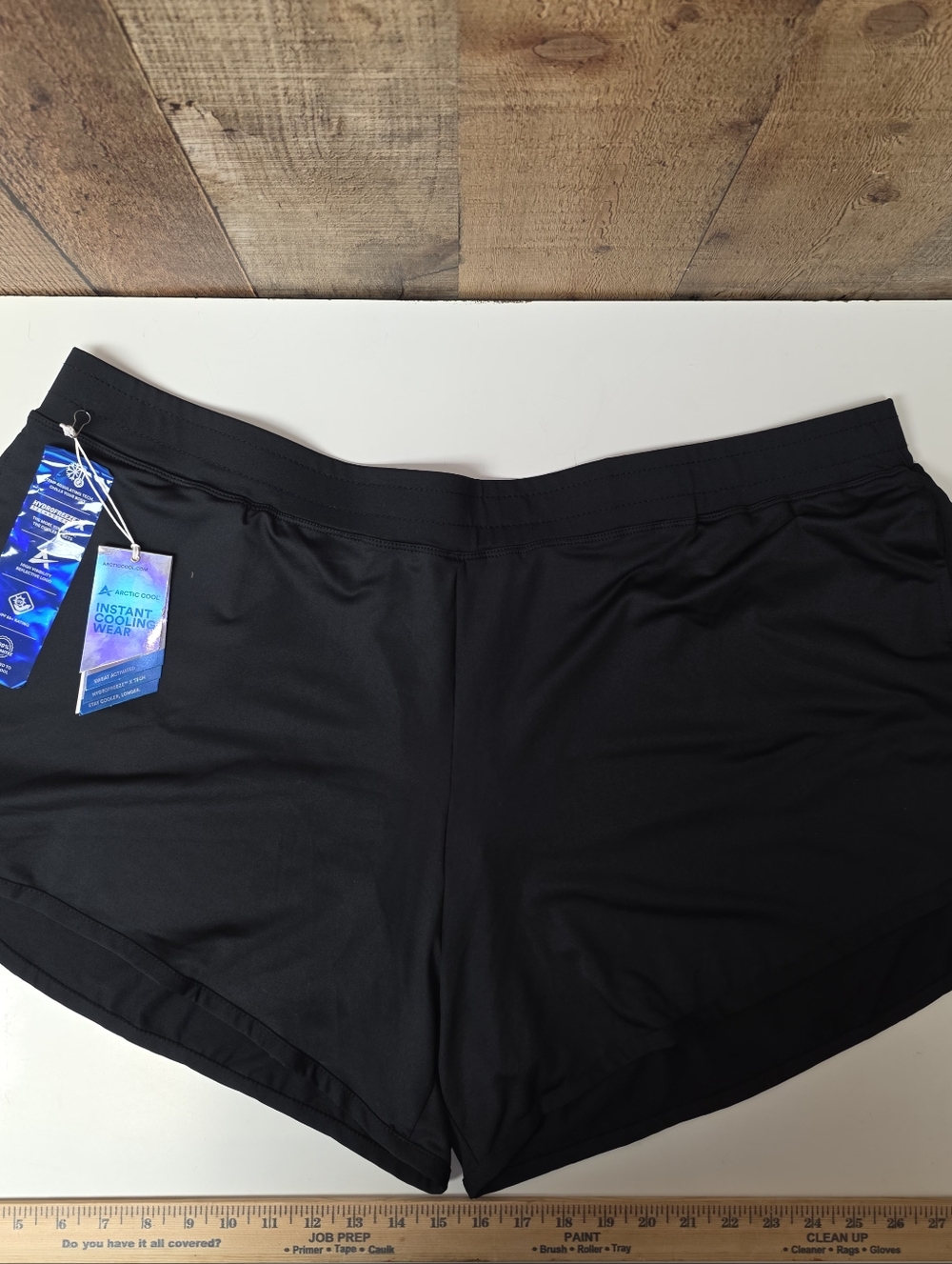 Arctic Cool Instant Cooling Womens Active Shorts Black Size 3XLarge New